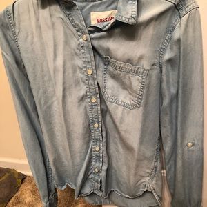 Jean button down